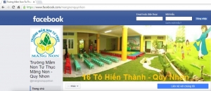 Đường dẫn đến trang Facebook chính thức của Trường MNTT Măng Non